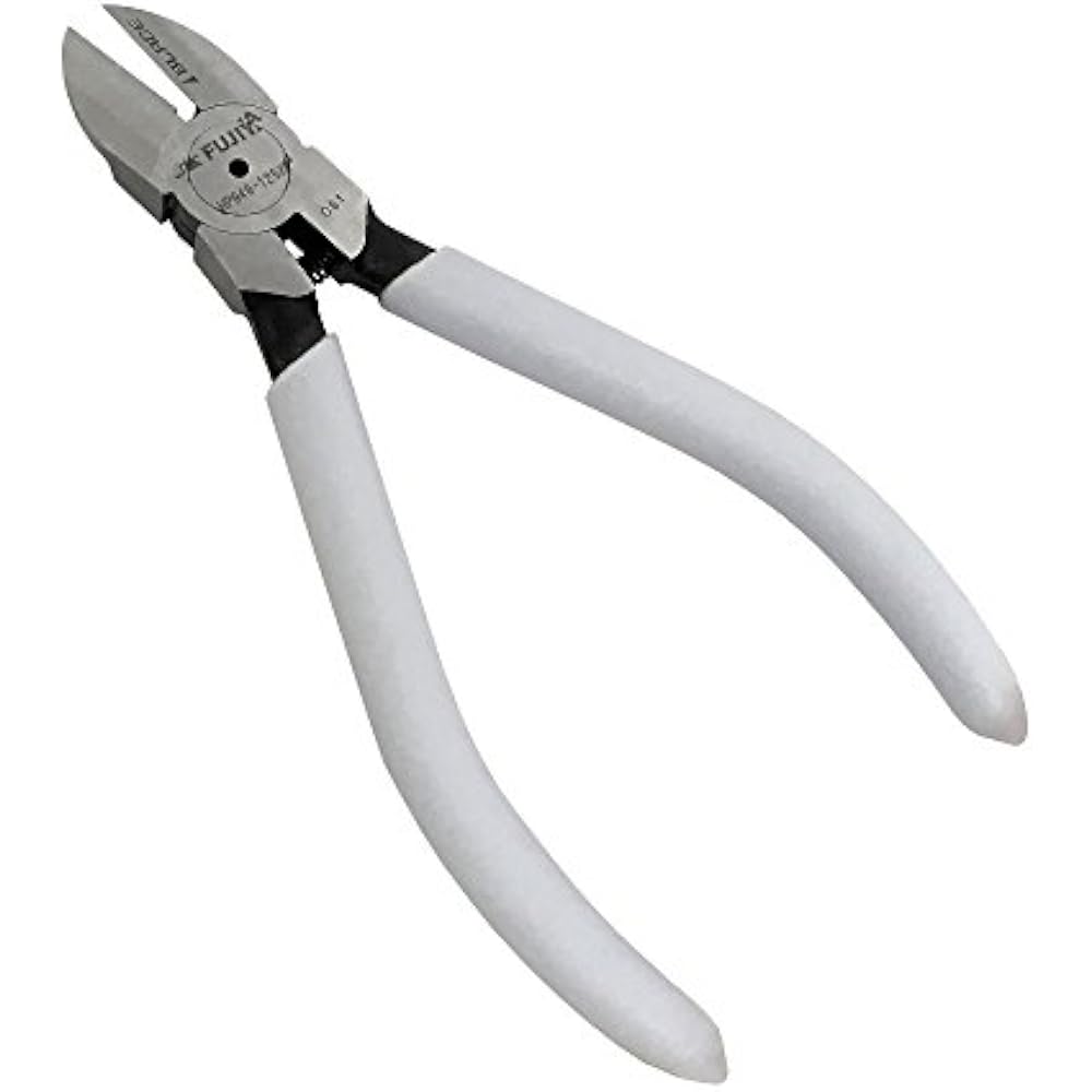 Fujiya (Fujiya) Single Edge Plastic Nipper (Round Blade) 125mm Perfect for Engineering Plastics a...