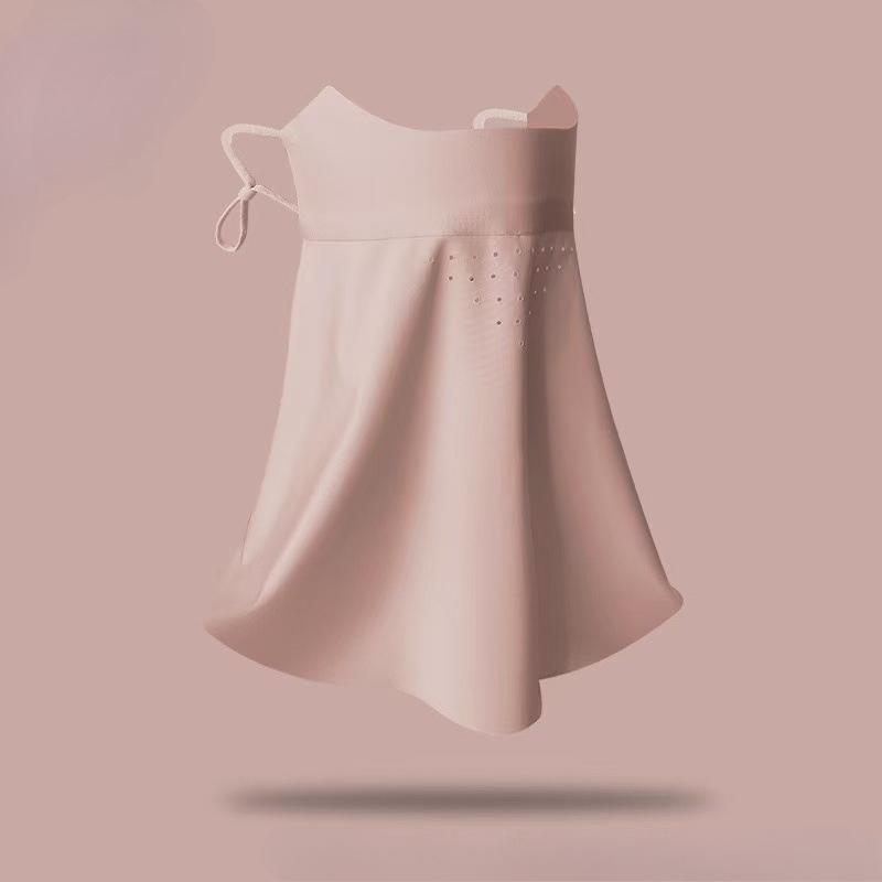 Women's Seamless Ice Silk-Like UV Face Mask – Ultra-Thin, Breathable & Sun Protection for Face