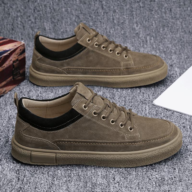 Italienische Marke Herren Wildlederschuhe Outdoor Verschleißfeste Herren Oxford Schuhe Modische Freizeitschuhe Kostenlose Lieferung