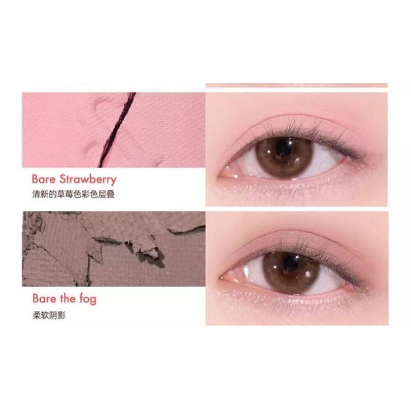 Gege Bear - Lidschattenpalette mit 6 Farben - #02 Erdbeer-Stimmung