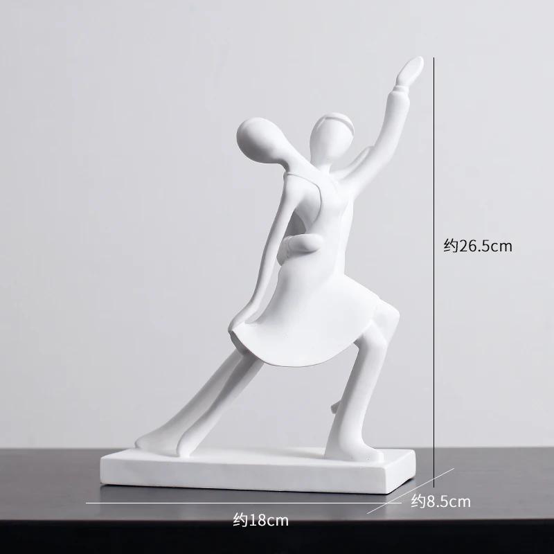 Minimalism Abstract Figures Statue Dancer Ornaments Desk Decoration Character Sculpture Modern Crafts Room Aesthetics Decor