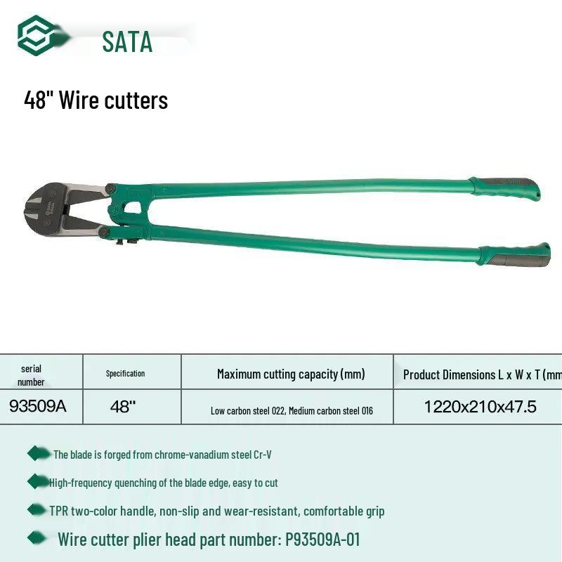 SATA 93505A Multi-functional Rebar & Wire Cutter - Powerful, Labor-saving Shears.