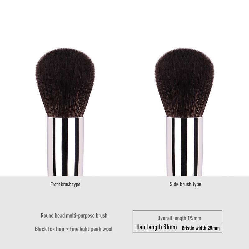 Ebony Wood Animal Hair 40-Piece Makeup Brush Set for Eyeshadow and Blush