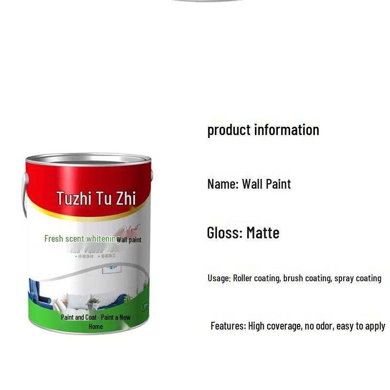 Huisheng Odorless White Latex Wall Paint
