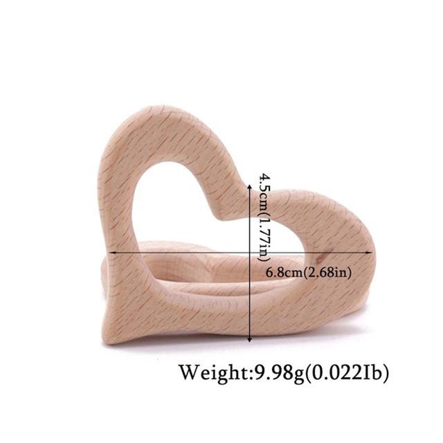 1pc Baby Teether Wooden Animal Pacifier Pendant BPA Free Beech Koala Rodent Baby Gym Accessories Teeth Pendant Children'S Goods