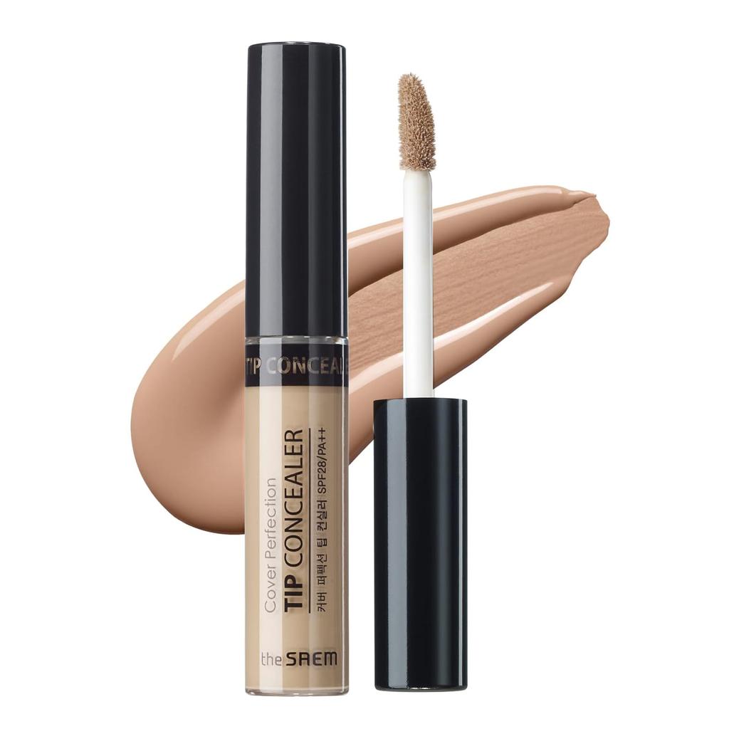 The Saem, Cover Perfection, Tip Concealer, SPF 28 PA++, Contour Beige, 0.23oz