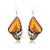 Unique Personality Butterfly Earrings Stainless Steel Hooks Colorful Alloy Design