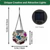 JYL TS/063,Hanging Hollow Iron Solar Outdoor Light for Garden Landscape Night Lamp Home Ambient Projection Light