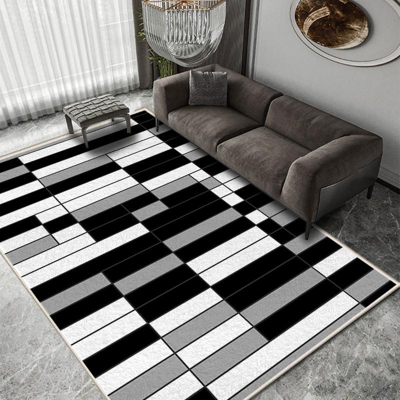 Light Luxury Living Room Carpet Room Large Area of Nordic Wind Sand Tea Table Mat All Shop with Dirt Resistant Floor Mat