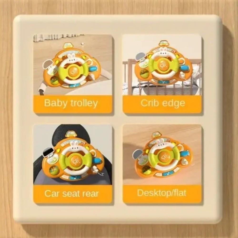 Multi Functional Simulation Steering Wheel Toys Electric Copilot Steering Wheel Toy  Infant