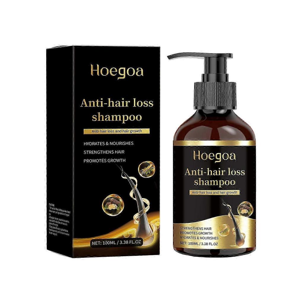 Revitalizing Ginseng Shampoo for Scalp Care, Hair Strengthening , Growth - Moisturizing, Anti-Hair Loss Formula with Rosemary , Vitamin E - 100ml
