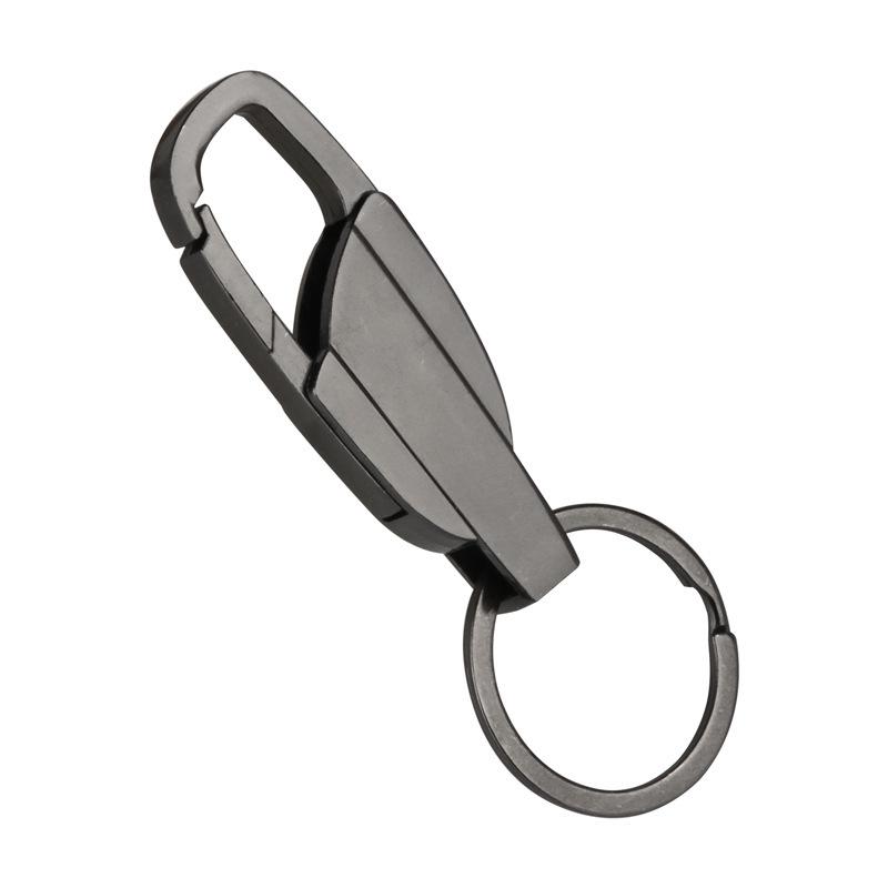 Men s Creative Laser-Engraved Metal Car Keychain Gift