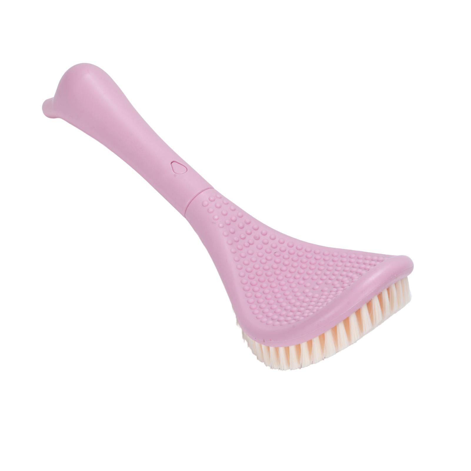 

Foot Scrubber Brush for Shower Long Handle Curved Head 3 Lengths Multipurpose Foot Cleaning Brush Pink
