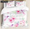 Watercolor Hummingbird Duvet Cover Set Decorative 3 Piece Bedding Set With 2 Pillow Shams Full King Queen Size Bedroom Decor
