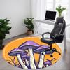 1pc Mushroom Fantasy Office Round Area Rug,  Mat Suitable For Office, Under Office Chairs Bedroom Living Room Home Decor, Room Deco