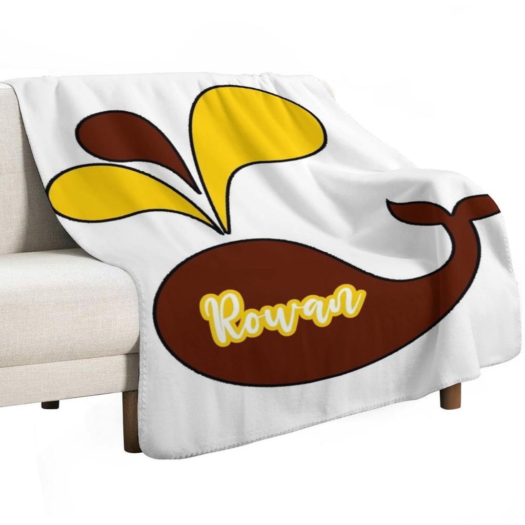 Rowan Whale Throw Blanket Versatile Cozy Throw Blanket for All Occasions
