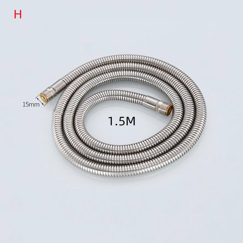 1PC 1.5m Faucet Pull Out Faucet Plumbing Hose Nylon Braided Hose Replacement Hose for Pull Down Kitchen/Basin Tap G1/2' 15mm