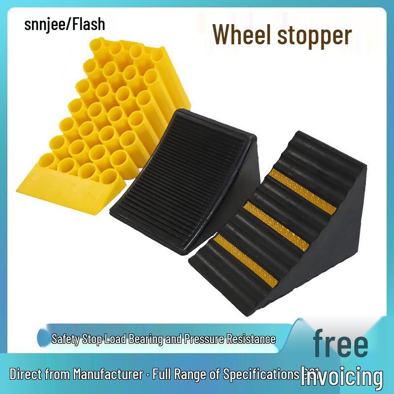 Large Portable Anti-Roll Wheel Chock for Trucks and Cars