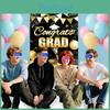 Black Graduation Gold Party Blindfold Game Poster Set Decor Stickers With