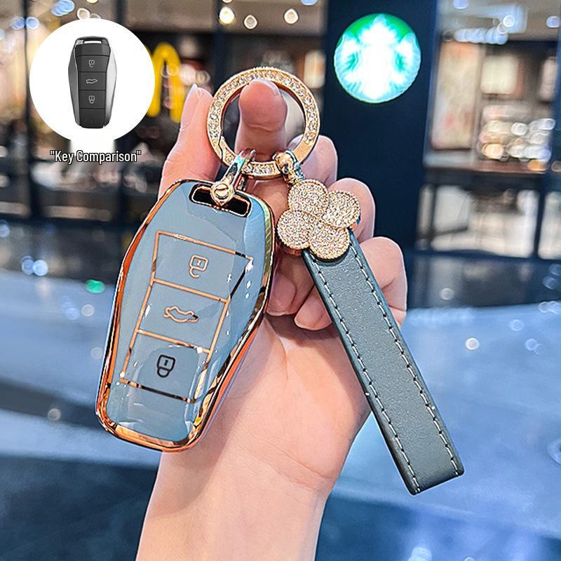 Compatible Key Case for JAC Yiwei 3, Aipao T, Sihao e10x, Huaxianzi X8Plus, and Car A5 Models (2023)