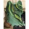 Printed round Neck Neck Casual Loose Top Print round Neck Top Women