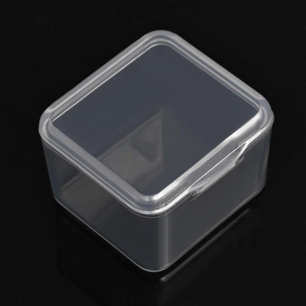 Nail Art Diamond Storage Box: Semi-Transparent, Single Opening, Plastic Organizer