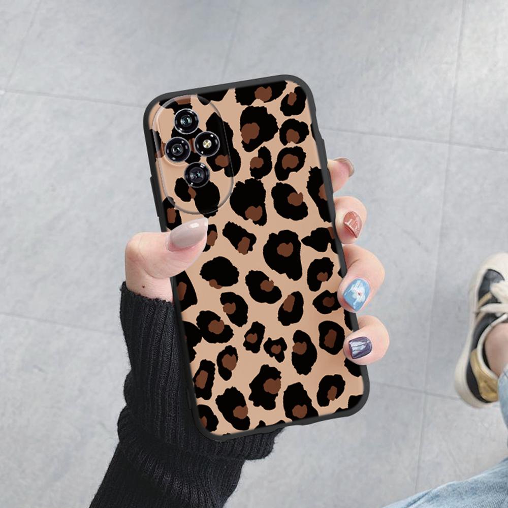 Leopard Plant Rose Pattern Phone Case For Honor 200 Lite Daisy Love Heart Shockproof Soft Cover For Honor 200 Pro Smart Silicone
