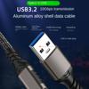 10 Gb/s Kabel do transmisji danych dysku twardego TYPE-C Revolver USB3.2 Kabel do transmisji danych Aluminiowa obudowa Editor Network 3A60WPD Szybki kabel do ładowania