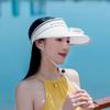 2025 New Summer Women Sun Hat Outdoor Built in Fan Lightweight Breeze UPF Sun Protection for Beach Garden Travel