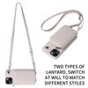 Crossbody Lanyard Phone Case for IPhone 15 14 13 12 11 Pro XR XS Max 8 7 Plus Zipper Wallet with Card Holder Back Stand Cover