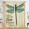 2 Stück 2D Flachdruck Vorhänge Libelle Liebe Fliegen Daneben Polyester Ohne Strom Alle Jahreszeiten Party- & Feiertagsdeko Perfekt