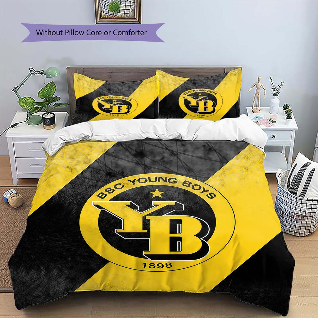 Set Copripiumino Trapuntato Modello BSC Young Boys Decorazione per la Casa Regalo (1 * copripiumino + 2 * federe senza imbottitura)