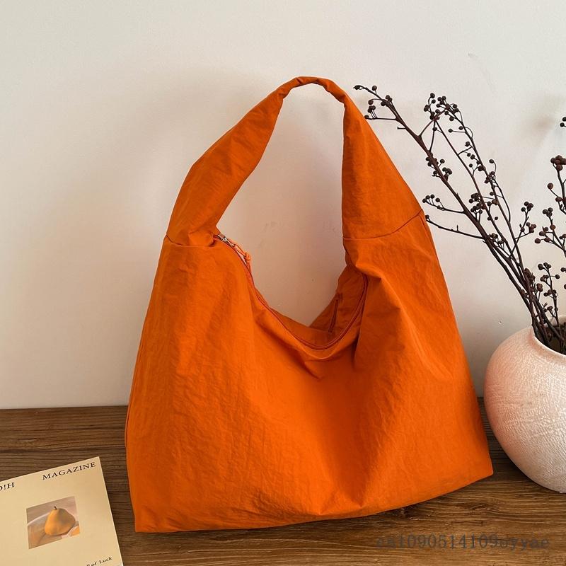 Women's Simple Shoulder Bag Multi-Pocket Commut Casual Tote Bag Large Capacity Nylon Underarm Bag Versatile Shopping Handbag Bag