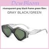 Triangular Cat Eye Sunglasses With Uv400 Protection For Fashionable Street Style And Outdoor Activities