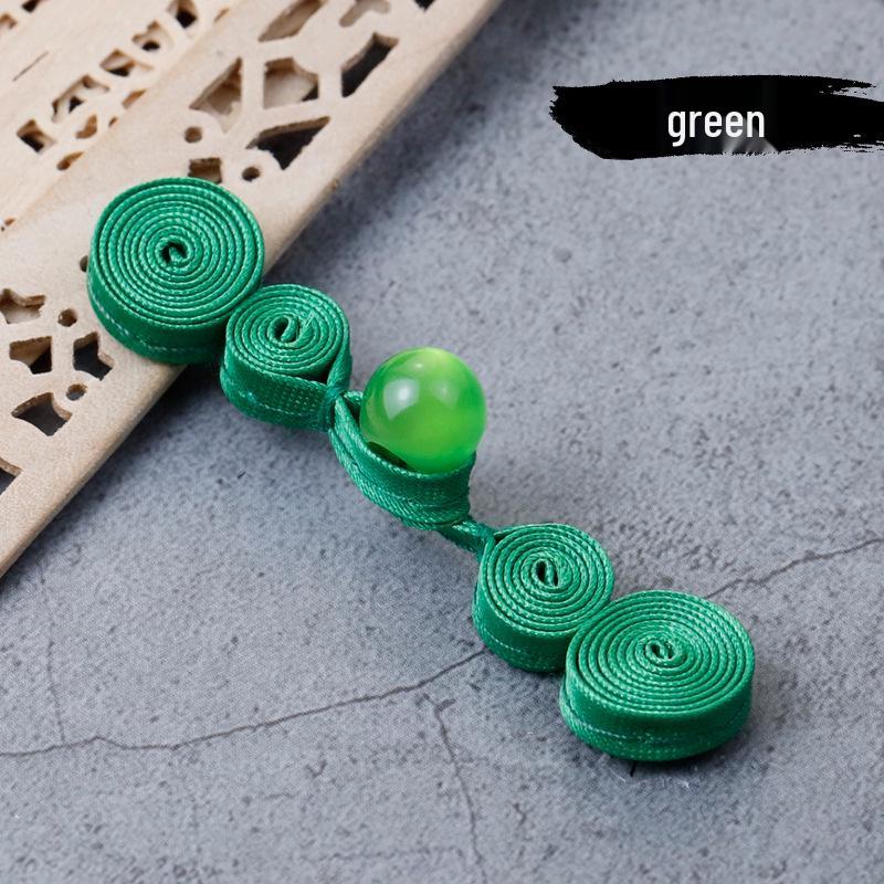 Hengmeihe Cheongsam Jadeitový Korálek Tykev Knoflík - Retro Ručně Tkaná Dekorace Tangu