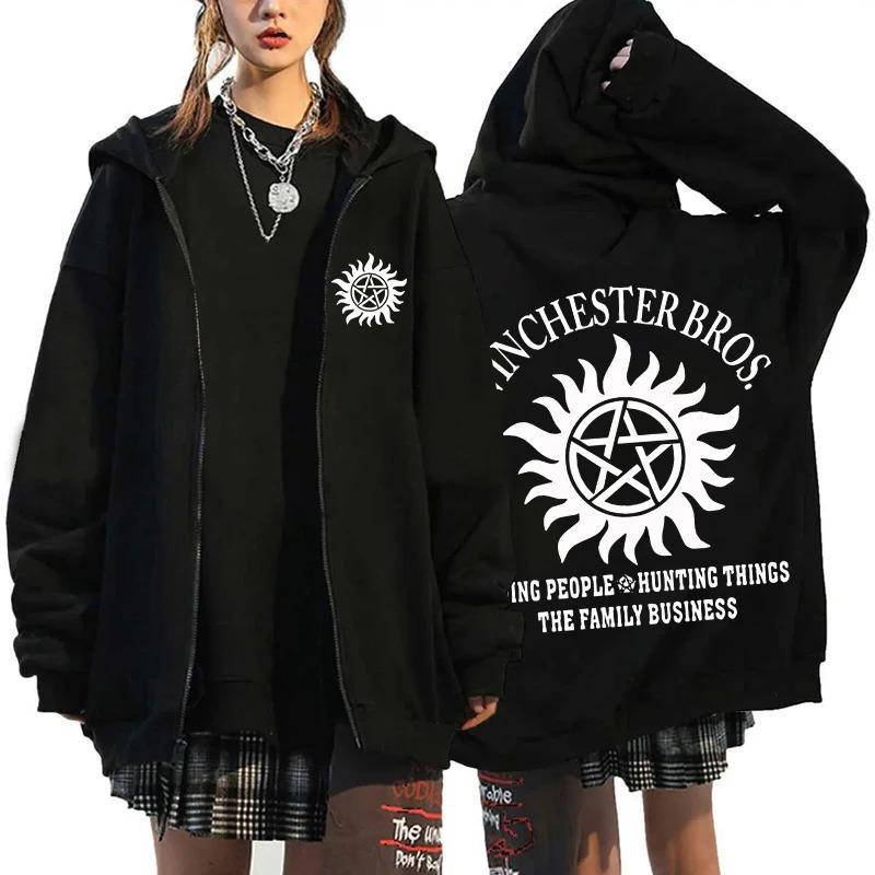 

Cartoon Animation Couple Hooded Sweater European Size Printed Sweater Letter Model XS