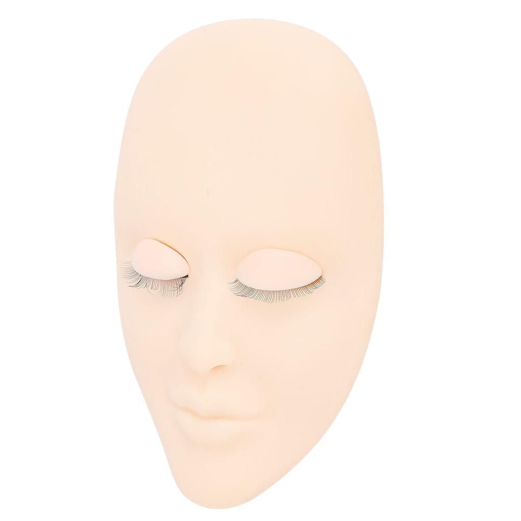 Eyelash Extension Mannequin Head with Replaceable Eyelids Soft Touch Lash Practice Mannequin Face