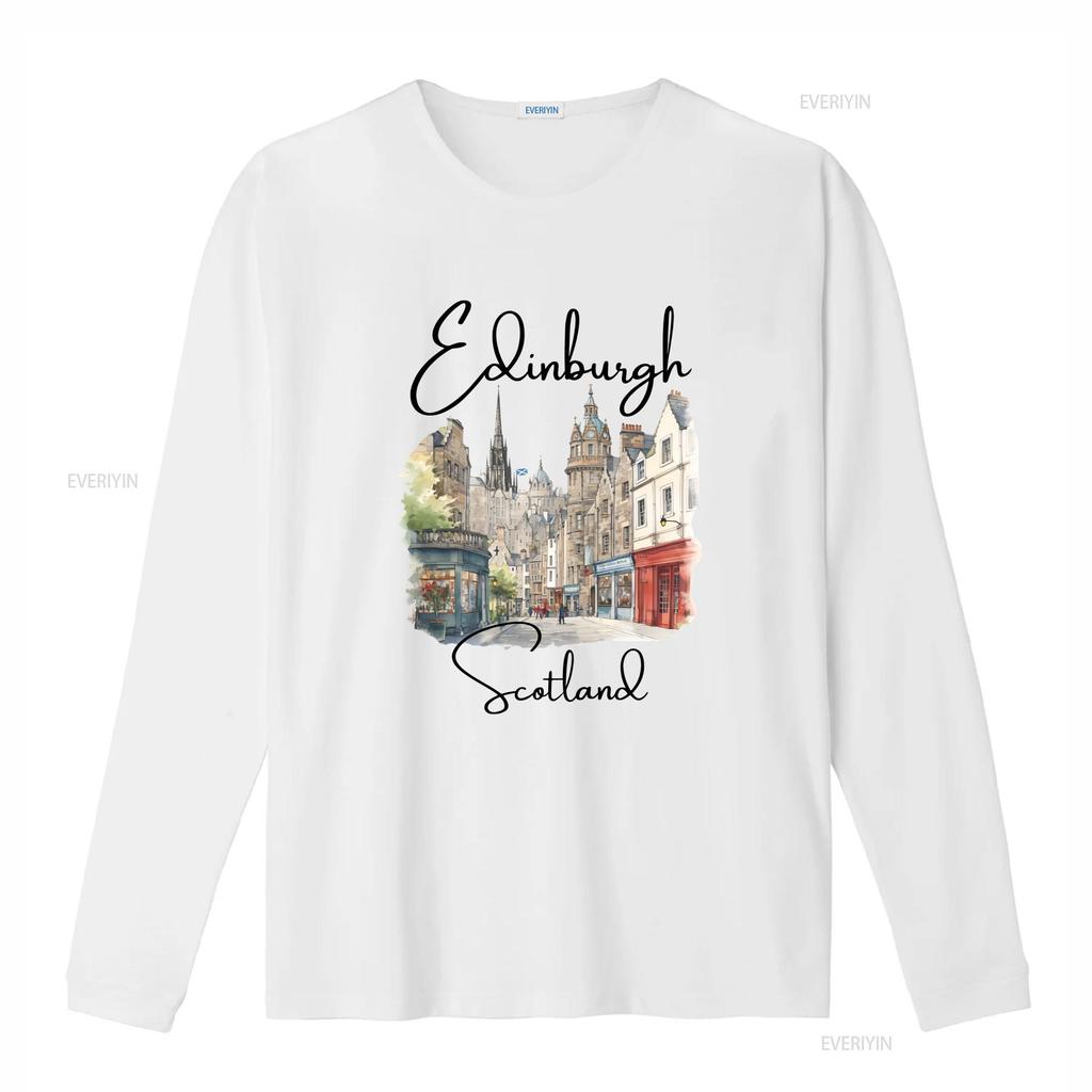 Cute Edinburgh T Shirt Softstyle Trip Souvenir Scotland s Clothes vintage Washed Casual homme graphic Versatile streetwear