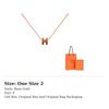 HERMES POP H Necklaces Women's Rose Gold H147992FOA9