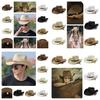 Adjustable Western Cowboy Straw Hat For Women Perfect For Outdoor Beach Activities With Sun Protection And Stylish Brim