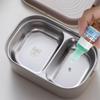 Scatola Pranzo Elettrica Riscaldabile Senza Acqua Portatile Acciaio Inossidabile 304 Contenitore per Alimenti Isolante per Studenti Lavoratori