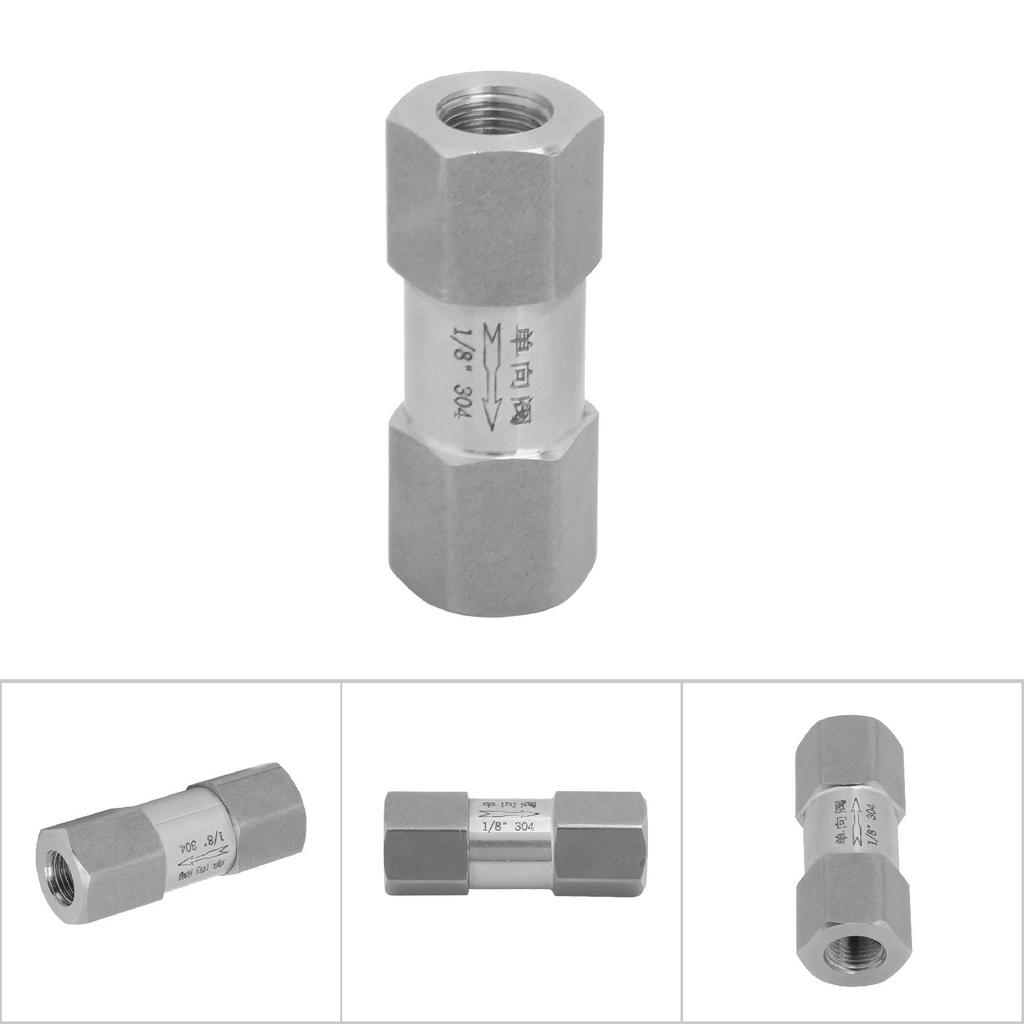 304 Stainless Steel Hex Split Check Valve High Temperature&Pressure Endurance(1 8in BSPP)