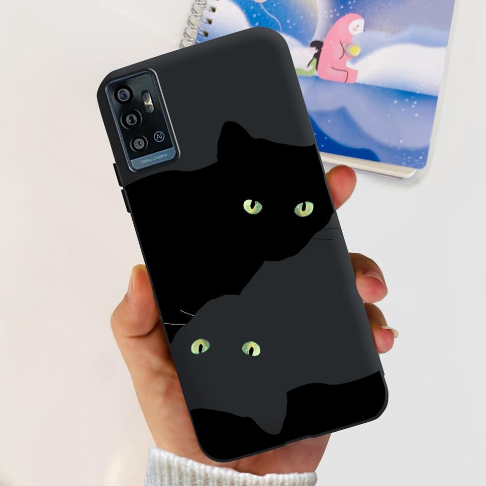 For ZTE Blade A71 6.52" Case Cartoon Dinosaur Football TPU Soft Silicone Cover For ZTE Blade A71 2021 A7030 Phone Cases Fundas