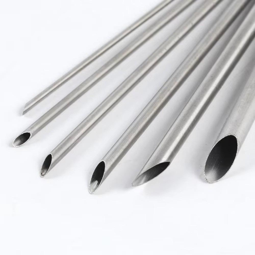 6pcs Stainless Steel Clay Hole Puncher Set Double-headed Handbuilding Circle Shape Cutters Silver Ceramic Puncher