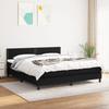 3139987 vidaXL Divan Bed with Mattress Black 160x200 Cm Fabric