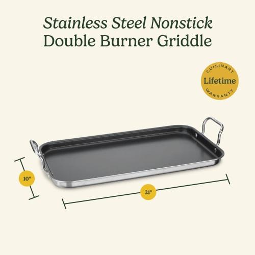 Cuisinart Griddle Skillet, Nonstick, Double Burner, 10x18 inches, MCP45-25NSP1
