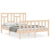 VidaXL Cadre de lit avec tête de lit 140x200 cm bois massif 3193141