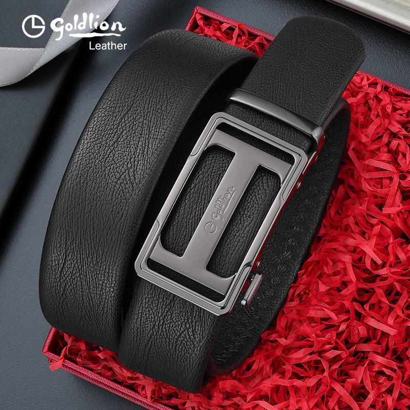 

Goldlion Men s Leather Automatic Buckle Belt 125cm