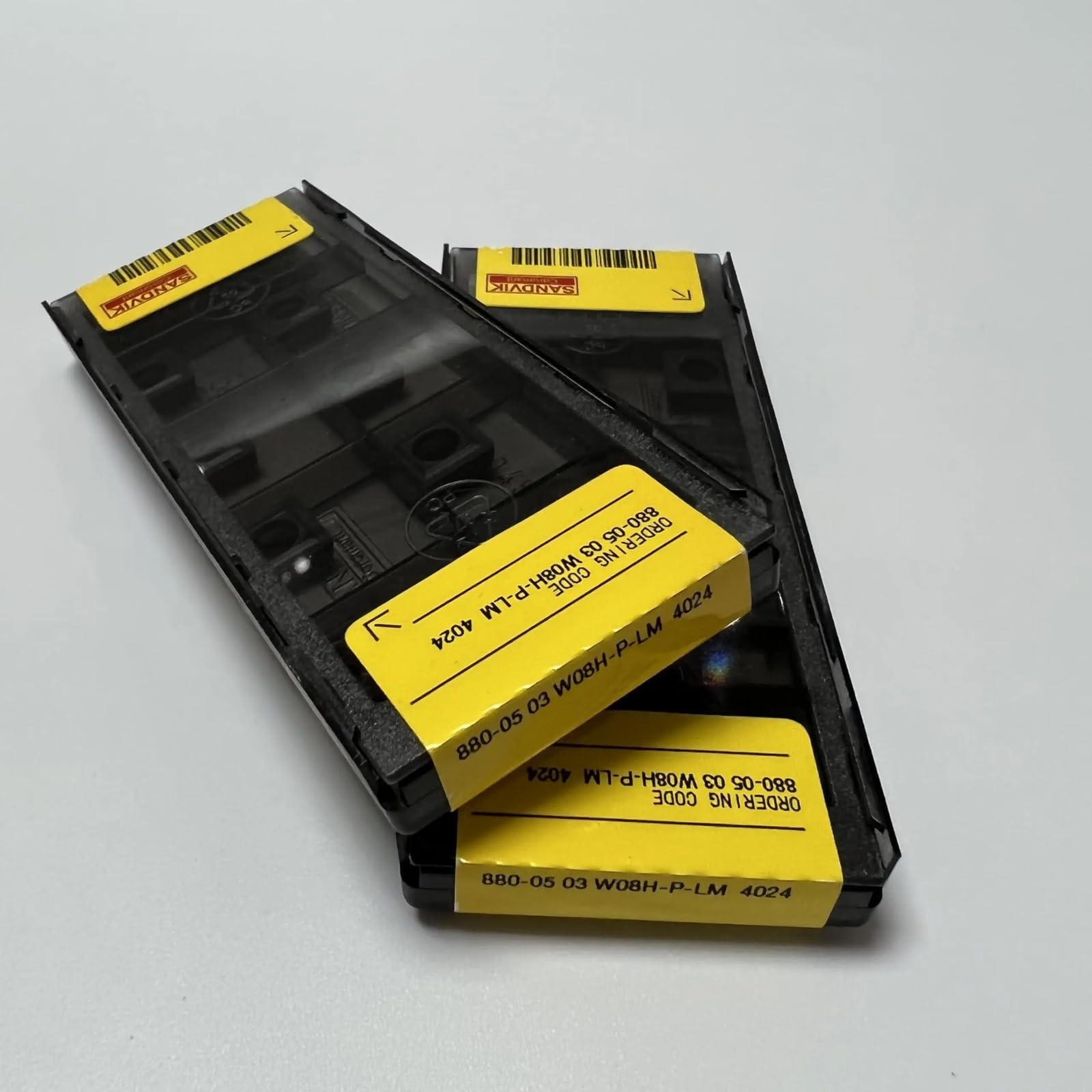 

Original Sandvik / 880-0503W08H-P-LM 4024 / CNC lathe carbide blade 10 PCS