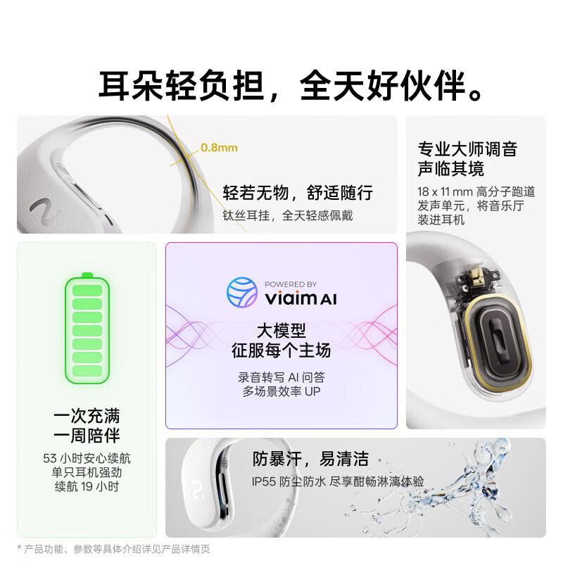 

iFLYBUDS Air 2 Open-Ear AI Wireless Bluetooth Earbuds